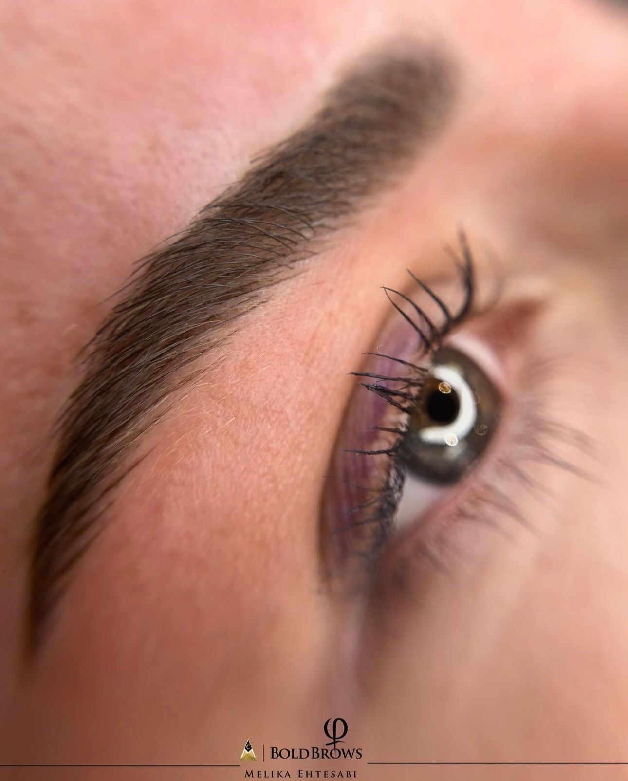 microblading results showing natural-looking, fuller brows at ME Beauty Bar.