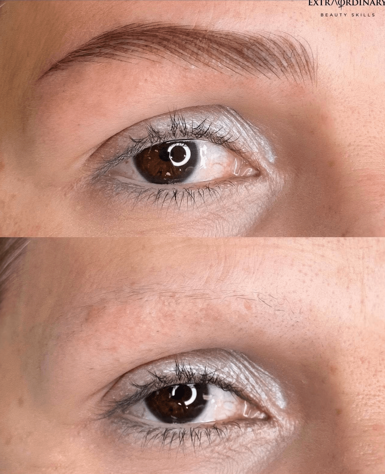 Eyebrow Microblading results